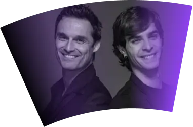 José Pastor and Iván Sánchez play Miguel Bosé in Bosé the series