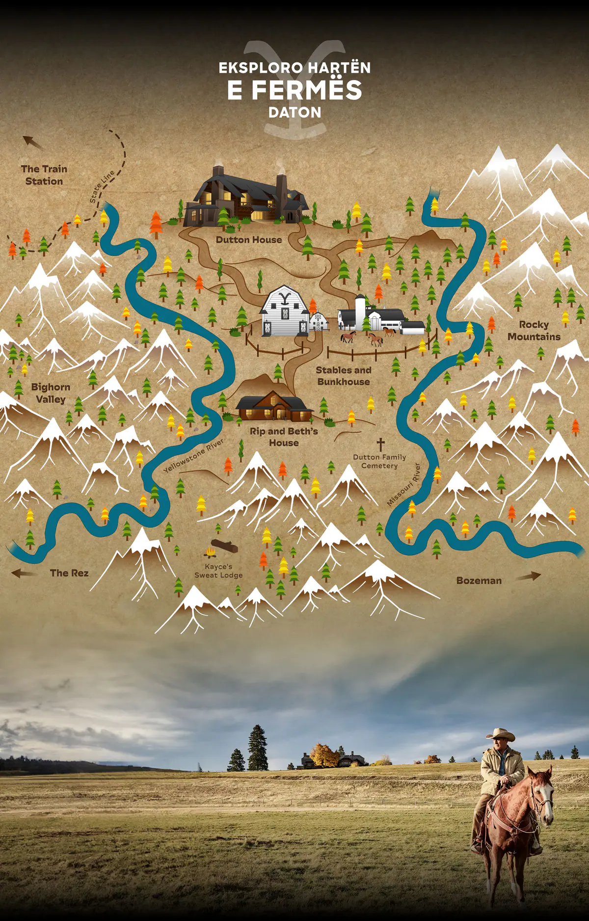 Eksploro hartën e fermës Daton